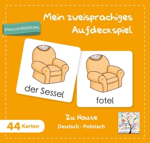 Mehrsprachiges Aufdeckspiel Zu Hause, Deutsch-Polnisch