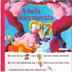 Dornröschen in Portugiesisch für erste Leseübungen