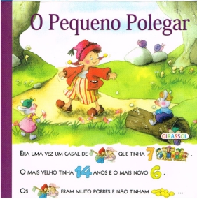 Däumling in Portugiesisch für erste Leseübungen