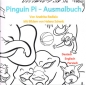 Preview: Pinguin Pi Ausmalbuch  in Deutsch, Englisch und Persisch