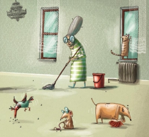 Preview: Der faule Fisch Sefa in Deutsch und Rumänisch