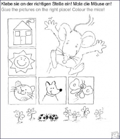 Hallo, liebe Maus! Im Kindergarten, Deutsch-Russisch