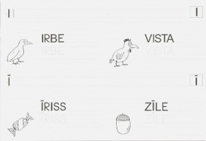 Heft zum Üben der Lettischen Schrift für Kinder