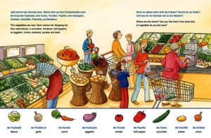 Im Supermarkt Deutsch-Englisch Kinderbuch