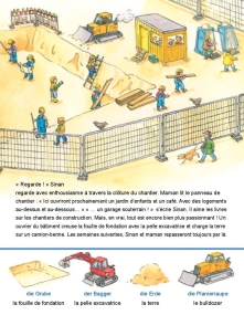 Auf der Baustelle - Bilinguales Kinderbuch in Deutsch und Französisch