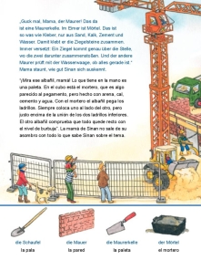 Auf der Baustelle - Bilinguales Kinderbuch in Deutsch und Spanisch