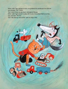 Nicht so fies, kleiner Tiger!  Bilderbuch in Deutsch und Englisch