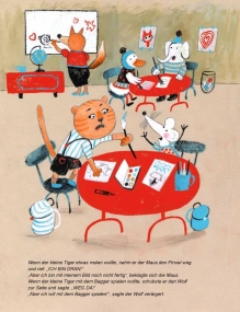Nicht so fies, kleiner Tiger!  Bilderbuch in Deutsch und Ukrainisch
