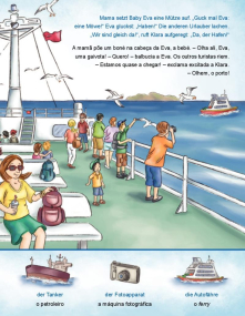 Am Meer, Kinderbuch in Deutsch-Portugiesisch