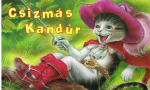 Der gestiefelte Kater als Leporello Bilderbuch in Ungarisch