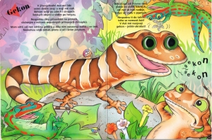 Pappbilderbuch mit einer Tiergschichte in Tschechisch