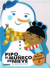 Heft für Kinder mit einer Schneemanngeschichte in Spanisch