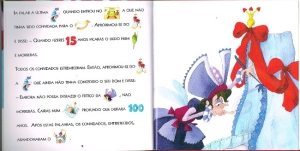 Dornröschen in Portugiesisch für erste Leseübungen