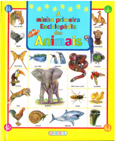 Enzyklopädie für Kinder zum Thema Tiere - Ausgabe in Portugiesisch