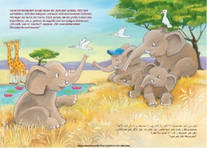 Der schlaue kleine Elefant - Kinderbuch Deutsch-Arabisch