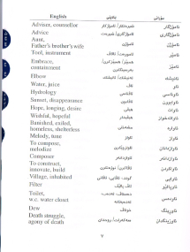 Preview: Kurdish (Sorani) - English Wörterbuch  (Gebraucht)