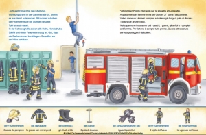 Die Feuerwehr kommt! Kinderbuch in Deutsch und Italienisch