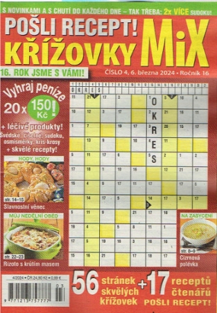 Kreuzworträtsel - Heft mit Kochrezepten - Pošli recept! Křížovky MIX