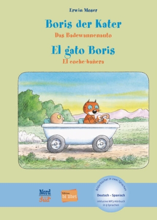 Boris der Kater – Das Badewannenauto - Kinderbuch in Deutsch und Spanisch