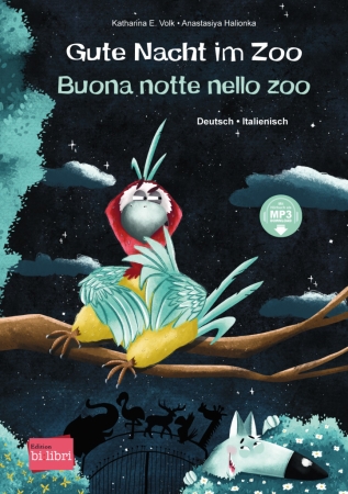 Gute Nacht im Zoo - Deutsch-Italienisches Bilderbuch mit MP3