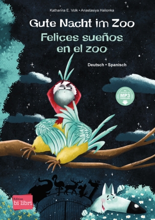 Gute Nacht im Zoo - Deutsch-Spanisches Bilderbuch mit MP3