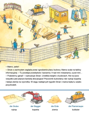 Auf der Baustelle - Bilinguales Kinderbuch in Deutsch und Polnisch