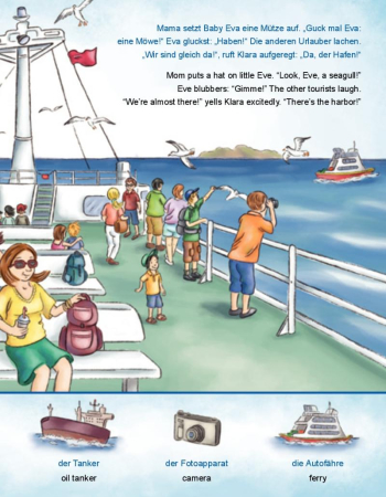 Am Meer, Kinderbuch in Deutsch-Englisch