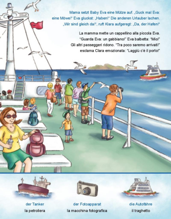 Am Meer, Kinderbuch in Deutsch-Italienisch