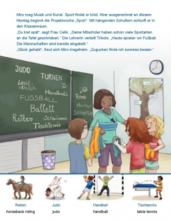 Die Sportarten - Zweisprachig in Deutsch und Englisch