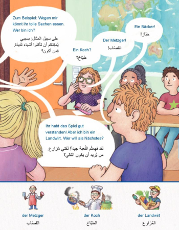 Berufe - Kinderbuch in Deutsch und Arabisch