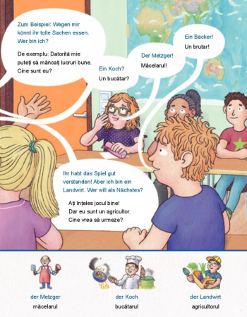 Berufe - Kinderbuch in Deutsch und Rumänisch