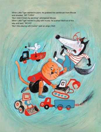 Nicht so fies, kleiner Tiger!  Bilderbuch in Deutsch und Englisch