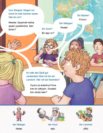 Berufe - Kinderbuch in Deutsch und Türkisch
