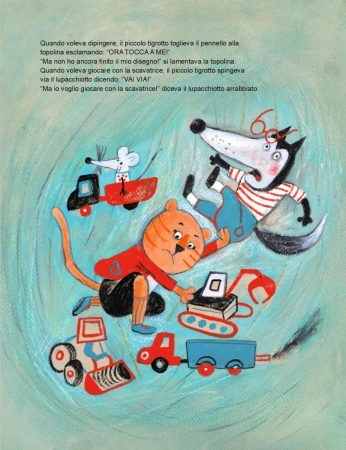 Nicht so fies, kleiner Tiger!  Bilderbuch in Deutsch und Italienisch