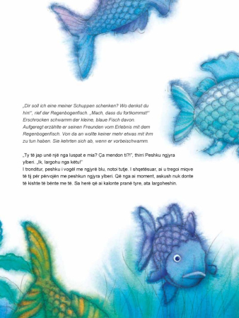 Der Regenbogenfisch - Deutsch-Albanisch mit MP3-Hörbuch zum Herunterladen