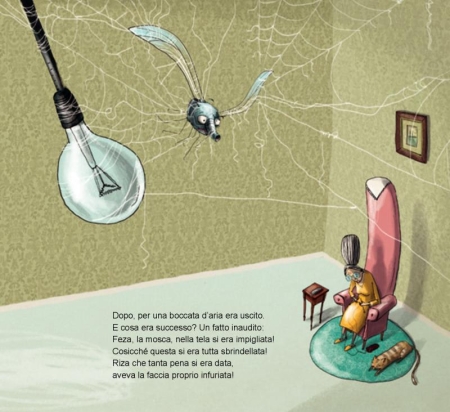 Die wütende Spinne Riza in Deutsch und Italienisch