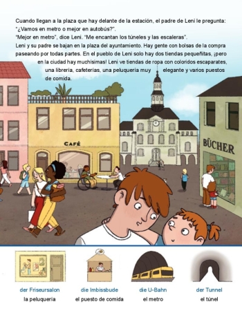 In der Stadt - Kinderbuch in Deutsch und Spanisch