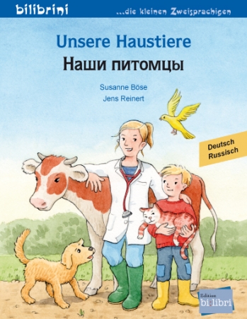 Unsere Haustiere - Kinderbuch in Deutsch und Russisch
