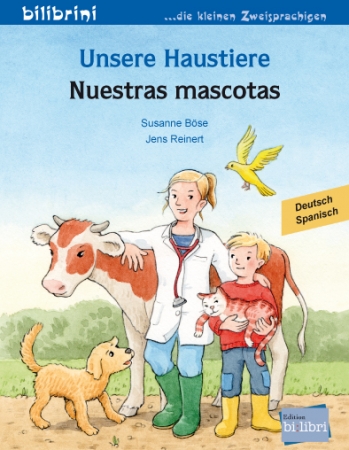 Unsere Haustiere - Kinderbuch in Deutsch und Spanisch