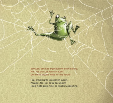Der eifersüchtige Frosch Eda in Deutsch und Polnisch