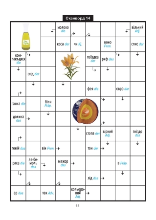 Vokabelrätsel Ukrainisch-Deutsch