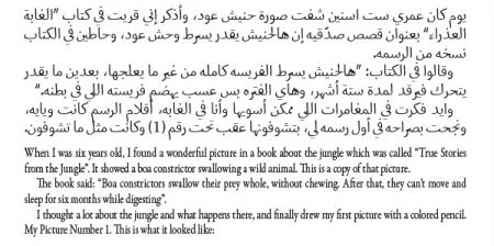 "Der kleine Prinz" Zweisprachige Ausgabe Arabic Emirati dialect / Englisch