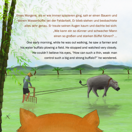 Wie der Tiger seine Streifen bekam - Zweisprachiges Kinderbuch Deutsch Englisch