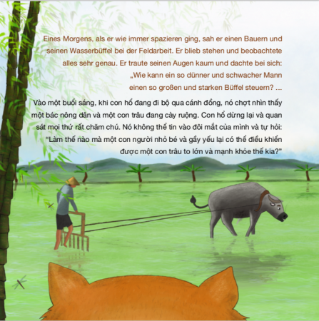 Wie der Tiger seine Streifen bekam - Zweisprachiges Kinderbuch Deutsch Vietnamesisch