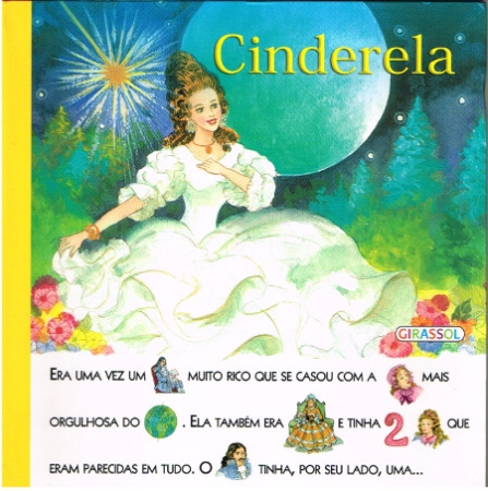 Aschenputtel in Portugiesisch für erste Leseübungen