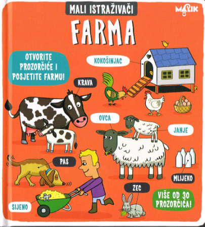 Großes Pappbilderbuch zum Thema Bauernhof - Bosnische Ausgabe