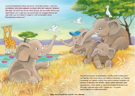 Der schlaue kleine Elefant - Kinderbuch Deutsch-Russisch