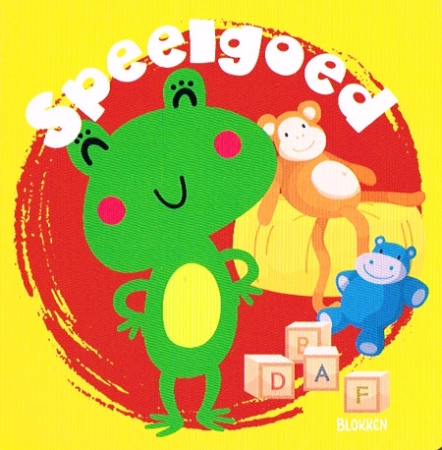 Pappbilderbuch in Niederländisch zum Thema Spielzeuge