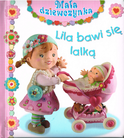 Pappbilderbuch in Polnisch - Lila spielt mit ihrer Puppe