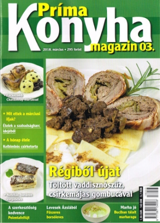 Kochzeitschrift auf Ungarisch von März 2018